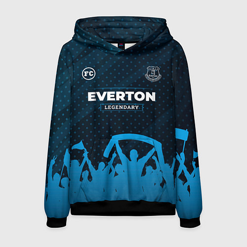 Мужская толстовка Everton legendary форма фанатов / 3D-Черный – фото 1