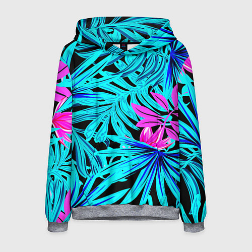 Мужская толстовка Palm branches / 3D-Меланж – фото 1