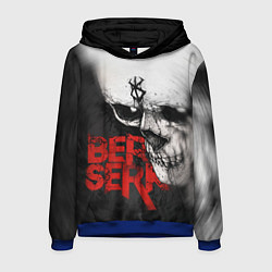 Толстовка-худи мужская Berserk - Череп с клеймом жертвы, цвет: 3D-синий