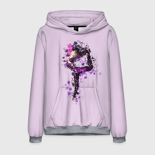 Мужская толстовка Стройная гимнастка / 3D-Меланж – фото 1