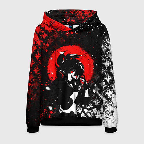 Мужская толстовка Куки шинобу - Мрачный Геншин / 3D-Черный – фото 1