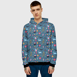 Толстовка-худи мужская Ведьмовское ремесло, цвет: 3D-черный — фото 2