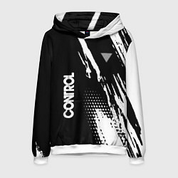 Толстовка-худи мужская Control Logo, цвет: 3D-белый