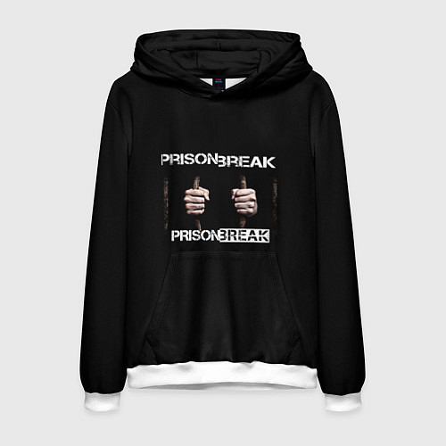 Мужская толстовка Побег сериал / 3D-Белый – фото 1