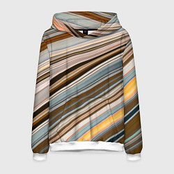 Мужская толстовка Colored wavy lines