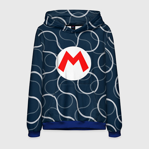 Мужская толстовка Super Mario Sunshine / 3D-Синий – фото 1