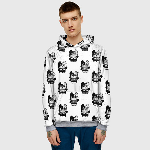 Мужская толстовка Глейпнир узор арт / 3D-Меланж – фото 3