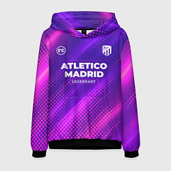 Толстовка-худи мужская Atletico Madrid legendary sport grunge, цвет: 3D-черный