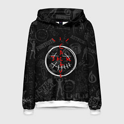 Толстовка-худи мужская Travis Scott - фортнайт, цвет: 3D-белый