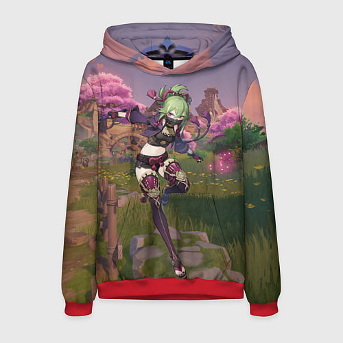 Мужская толстовка Куки Синобу / 3D-Красный – фото 1