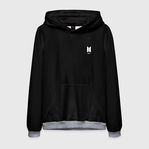 Мужская толстовка BTS smail logo / 3D-Меланж – фото 1