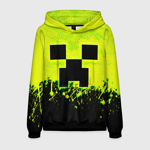 Мужская толстовка Creeper neon / 3D-Черный – фото 1