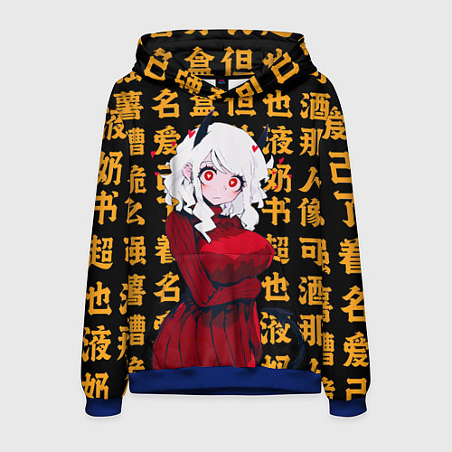 Мужская толстовка Helltaker girl / 3D-Синий – фото 1