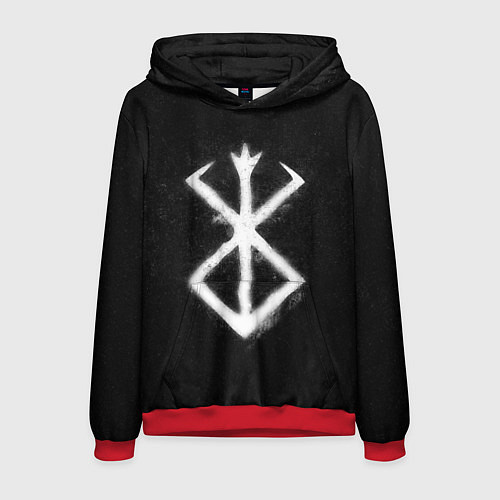 Мужская толстовка Берсерк гранж / 3D-Красный – фото 1