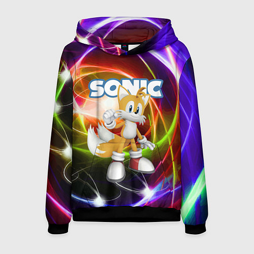 Мужская толстовка Майлз Тейлз Прауэр - Sonic - Видеоигра / 3D-Черный – фото 1