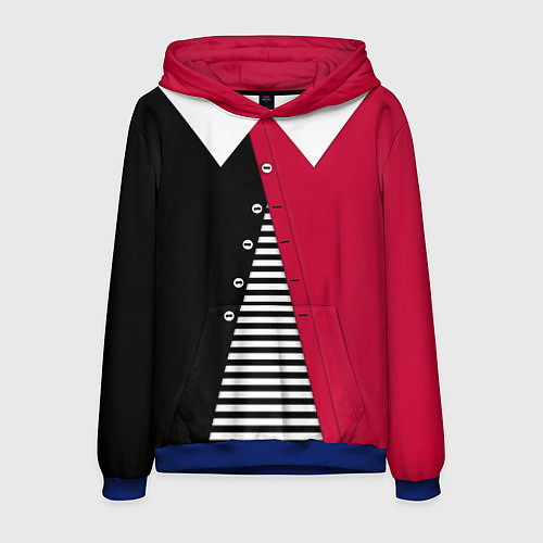 Мужская толстовка Праздничный новогодний карнавальный костюм Буратин / 3D-Синий – фото 1