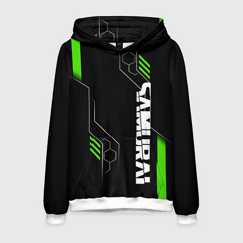 Мужская толстовка Samurai - Зеленые технологии / 3D-Белый – фото 1