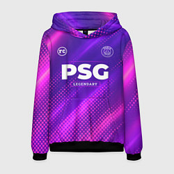 Толстовка-худи мужская PSG legendary sport grunge, цвет: 3D-черный