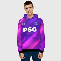 Толстовка-худи мужская PSG legendary sport grunge, цвет: 3D-черный — фото 2