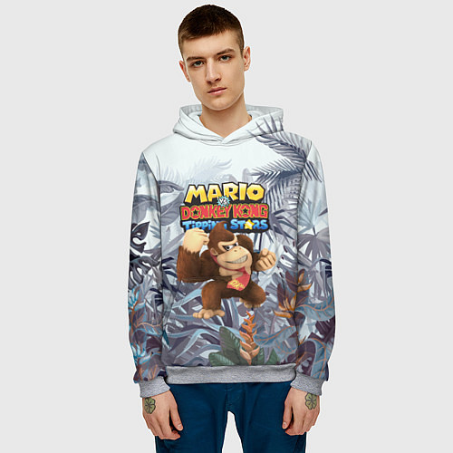 Мужская толстовка Mario Donkey Kong - Nintendo - Gorilla / 3D-Меланж – фото 3