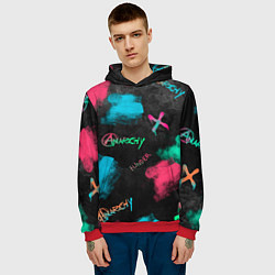 Толстовка-худи мужская ANARCHY CS GO, цвет: 3D-красный — фото 2