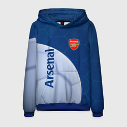 Толстовка-худи мужская Arsenal Мяч, цвет: 3D-синий