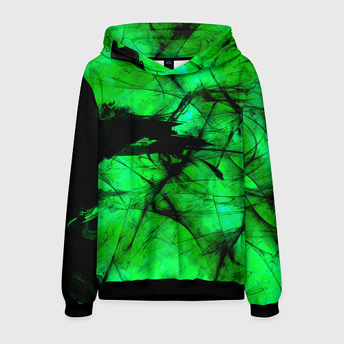 Мужская толстовка Зеленый фантом / 3D-Черный – фото 1