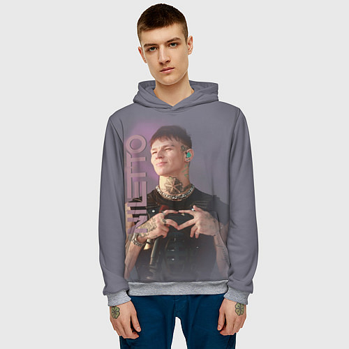 Мужская толстовка Niletto- моя любимка / 3D-Меланж – фото 3