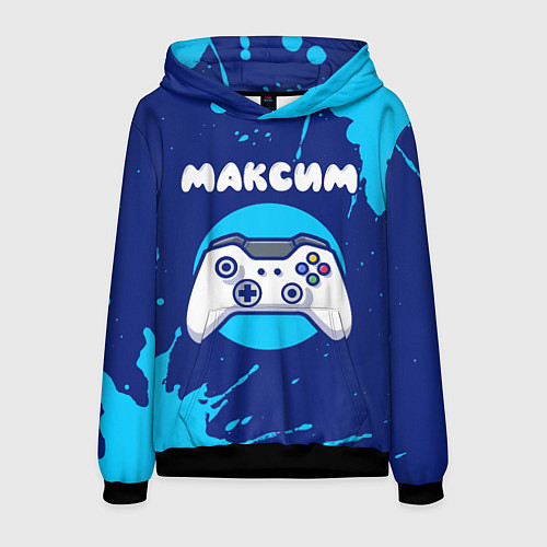 Мужская толстовка Максим геймер / 3D-Черный – фото 1