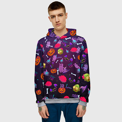 Мужская толстовка Это Хэллоуин / 3D-Меланж – фото 3