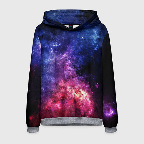 Мужская толстовка Космическая туманность Млечного пути / 3D-Меланж – фото 1