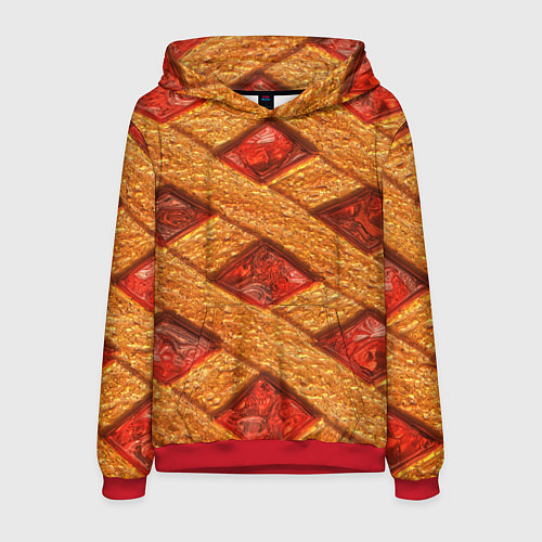 Мужская толстовка Сладкий вишневый пирог / 3D-Красный – фото 1