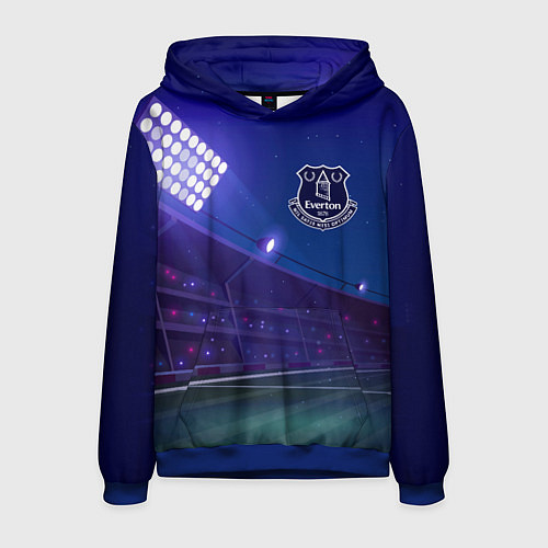 Мужская толстовка Everton ночное поле / 3D-Синий – фото 1