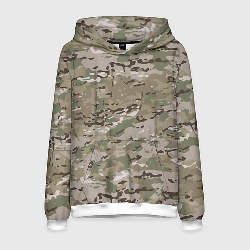 Мужская толстовка Мультикам камуфляж / 3D-Белый – фото 1