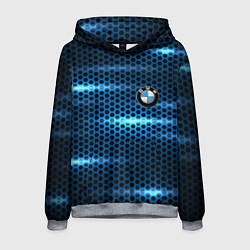 Толстовка-худи мужская BMW texture, цвет: 3D-меланж