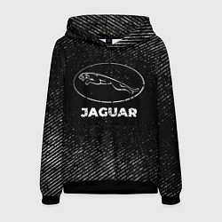 Мужская толстовка Jaguar с потертостями на темном фоне