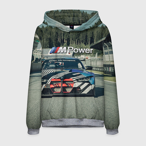 Мужская толстовка BMW M Power - Motorsport - Racing team / 3D-Меланж – фото 1