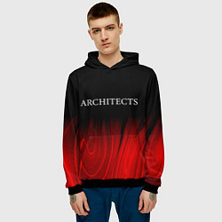 Толстовка-худи мужская Architects red plasma, цвет: 3D-черный — фото 2