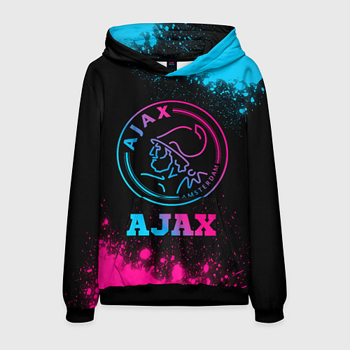 Мужская толстовка Ajax - neon gradient / 3D-Черный – фото 1