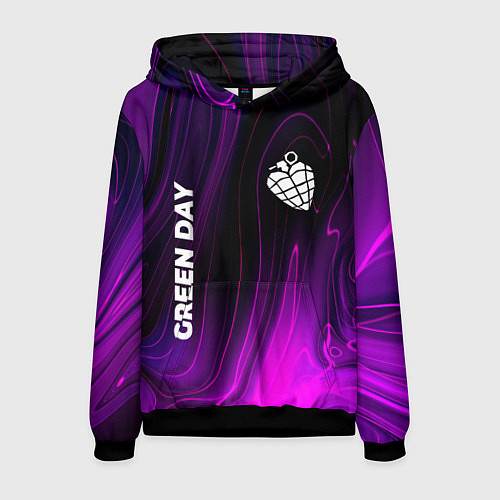 Мужская толстовка Green Day violet plasma / 3D-Черный – фото 1