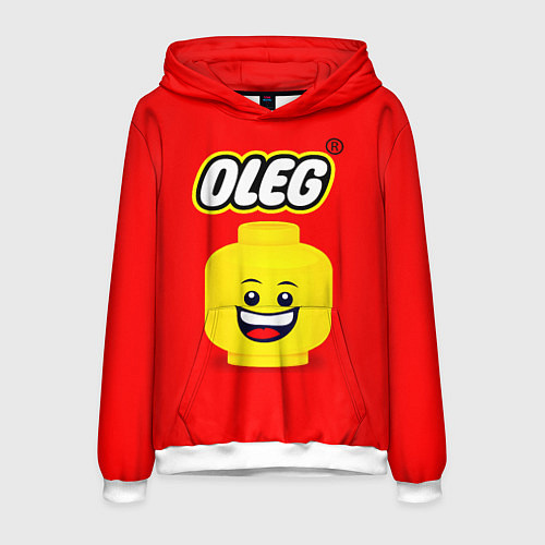 Мужская толстовка Олег Lego / 3D-Белый – фото 1