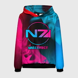 Мужская толстовка Mass Effect - neon gradient