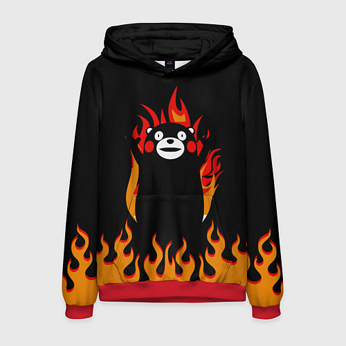 Мужская толстовка Восхваляющий Кумамон - Тайна Кумамона / 3D-Красный – фото 1