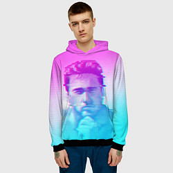 Толстовка-худи мужская Гачимучи Билли Херрингтон глитч, цвет: 3D-черный — фото 2