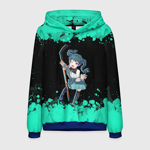 Мужская толстовка Аяка Мидзусава - Пураоре гордость оранжевых / 3D-Синий – фото 1