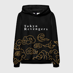 Толстовка-худи мужская Tokyo Revengers anime clouds, цвет: 3D-черный