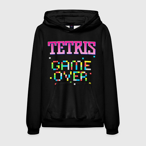 Мужская толстовка Tetris - Game Over / 3D-Черный – фото 1