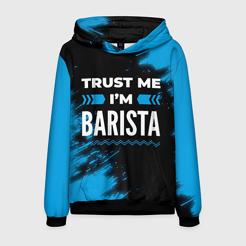 Мужская толстовка Trust me Im barista dark / 3D-Черный – фото 1