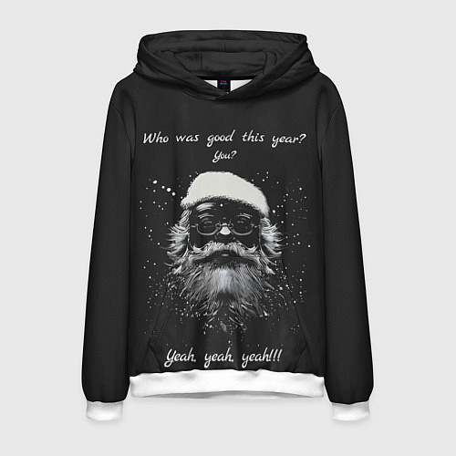 Мужская толстовка Who was good / 3D-Белый – фото 1