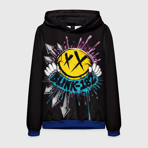 Мужская толстовка Блинк 182 логотип / 3D-Синий – фото 1